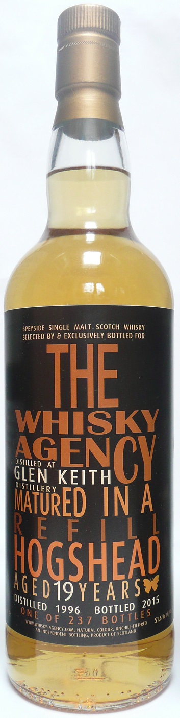 Glen Keith 1996 The Whisky Agency 19 Jahre